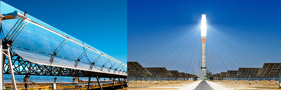 Energia Solar Heliotérmica - Concentradores Parabólicos e Torres de Concentração Solar - CSP