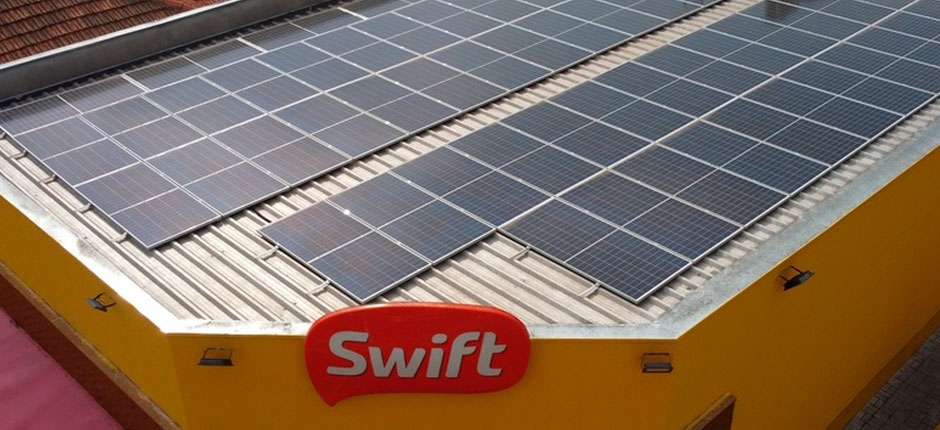 SWIFT ATINGE A MARCA DE 100 LOJAS COM GERAÇÃO DE ENERGIA SOLAR 