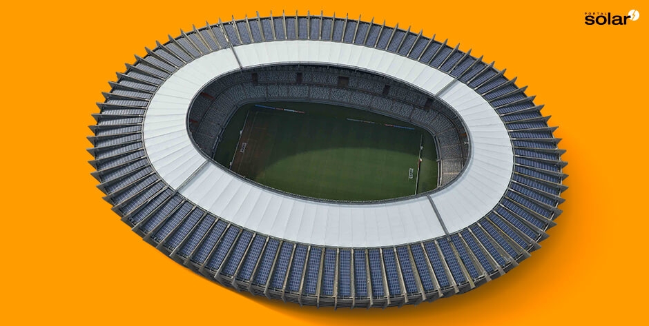 Usina solar no estádio de futebol Mineirão