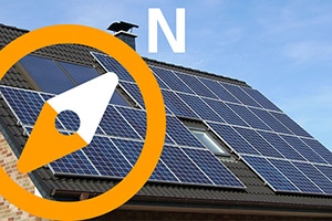 Melhor direção do painel solar fotovoltaico