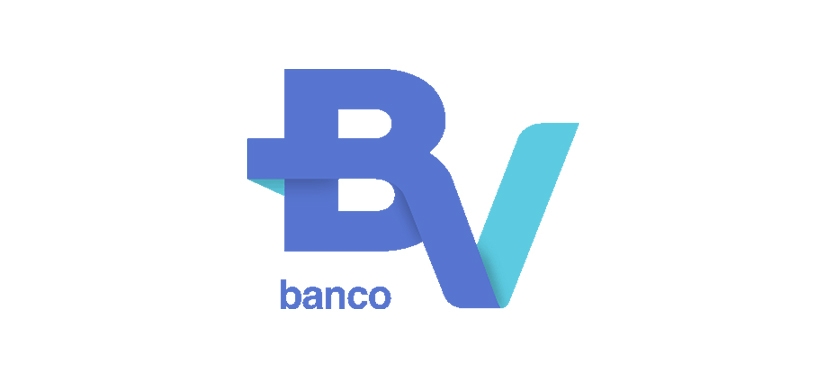 Logotipo do Banco BV em fundo branco
