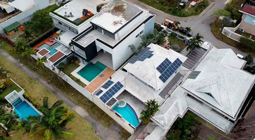 Sistema de energia solar Residencial Rio de Janeiro 13kWp 40 módulos