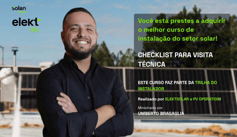 Curso de Checklist e visita técnica no setor de energia solar