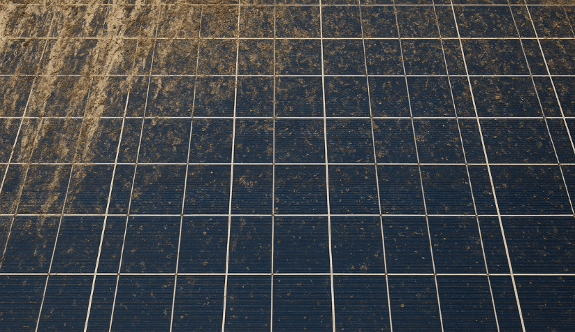 SUJEIRAS IMPREGNADAS EM MÓDULOS FOTOVOLTAICOS: CAUSAS, LIMPEZA E PREVENÇÃO