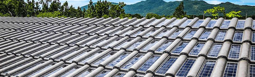 telha com painel fotovoltaica