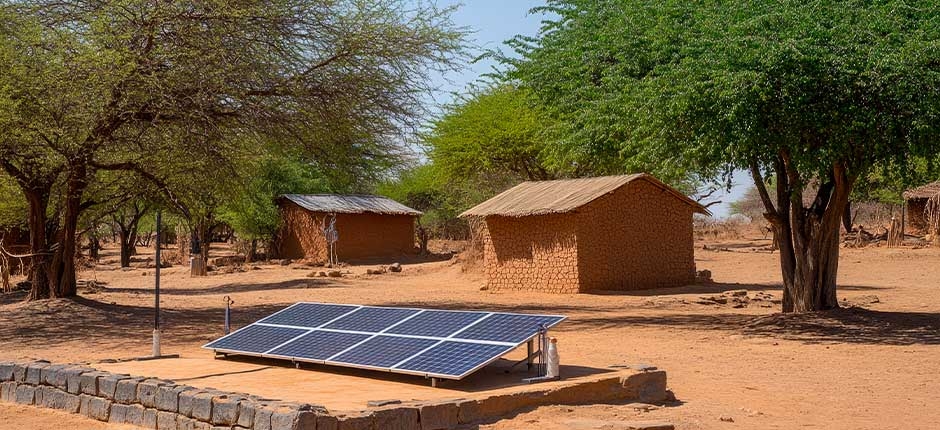 INSTALAÇÃO DE PAINÉIS SOLARES EM VILA RURAL COM CASAS TRADICIONAIS