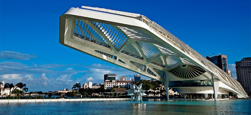 fachada do Museu do Amanha, no Rio de Janeiro