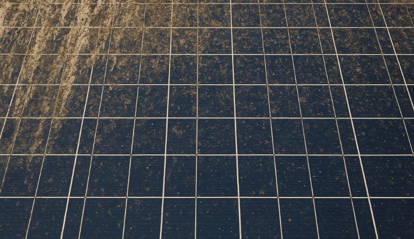 SUJEIRAS IMPREGNADAS EM MÓDULOS FOTOVOLTAICOS: CAUSAS, LIMPEZA E PREVENÇÃO