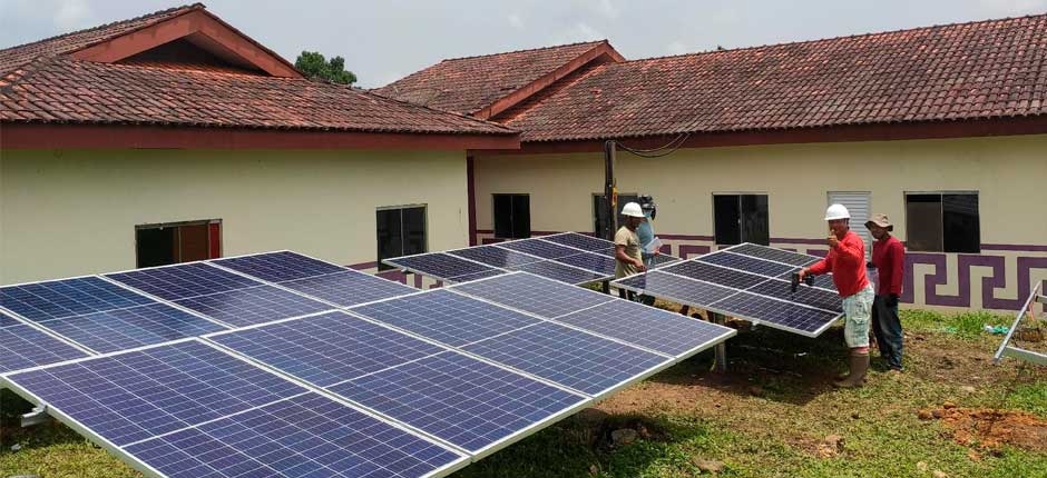 INSTALAÇÃO PAINEL SOLAR INDÍGENA