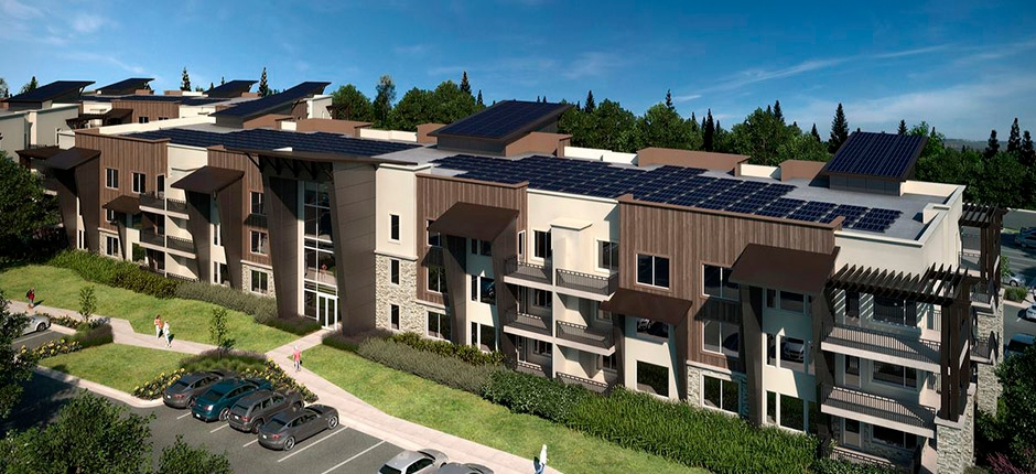 COMPLEXO RESIDENCIAL EM UTAH COMBINA PAINÉIS SOLARES COM ARMAZENAMENTO EM BATERIAS