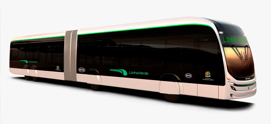 BYD APRESENTA NO PAÍS PRIMEIRO VEÍCULO LEVE SOBRE PNEUS ARTICULADO TOTALMENTE ELÉTRICO