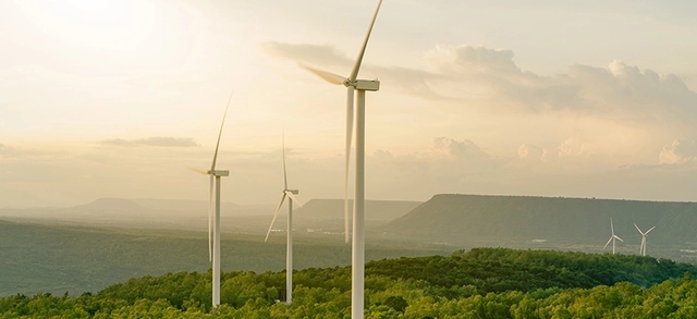 Torre eólica com eixo horizontal