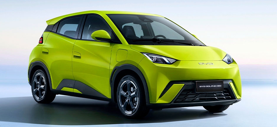 CARRO BYD DOLPHIN MINI DA COR VERDE