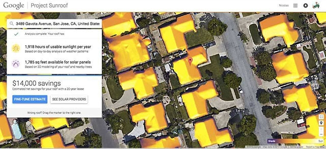 GOOGLE SUNROOF PROJECT - MAPA DA ENERGIA SOLAR DO GOOGLE