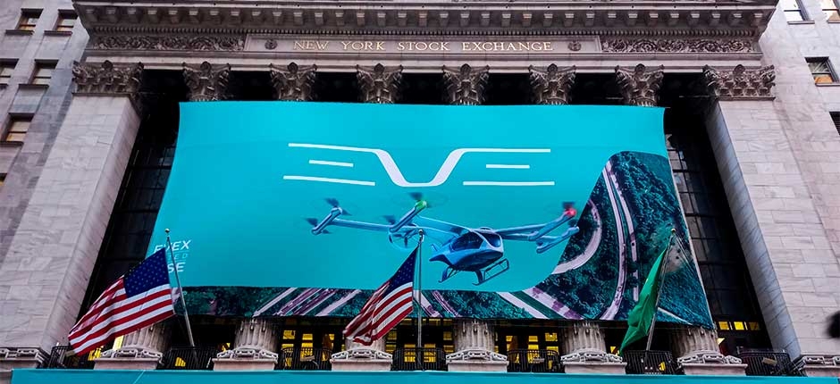 EMPRESA-DE-AERONAVES-ELETRICAS-DA-EMBRAER-COMECA-A-NEGOCIAR-NA-BOLSA-DE-NOVA-IORQUE