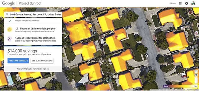 GOOGLE SUNROOF PROJECT - MAPA DA ENERGIA SOLAR DO GOOGLE