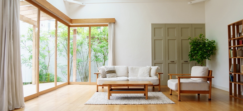 casa com iluminação natural