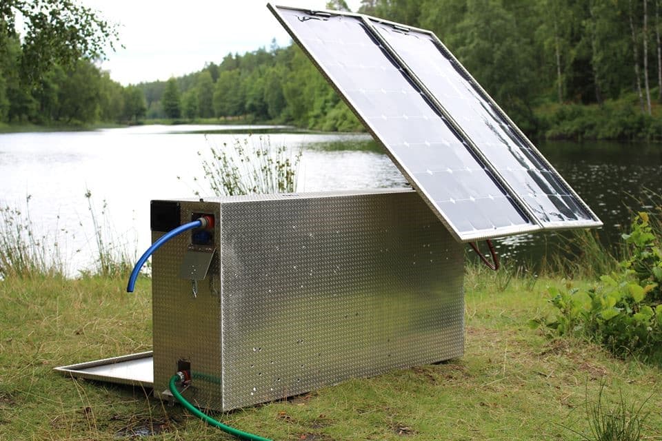 ENERGIA SOLAR É USADA PARA PURIFICAR ÁGUA.