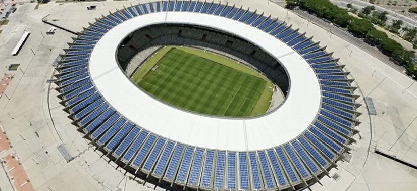 Usina solar no estádio de futebol Mineirão