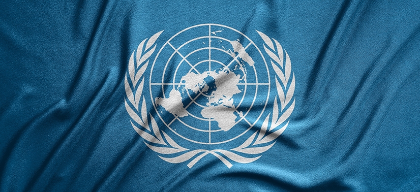 bandeira das nações unidas, grande apoiadora e incentivadora do desenvolvimento sustentável