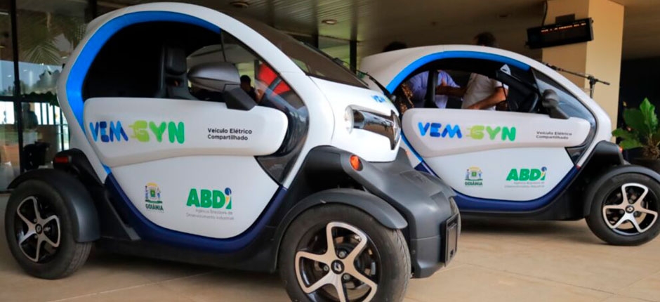 ABDI FORNECE CARROS ELÉTRICOS PARA TESTES EM GOIÂNIA