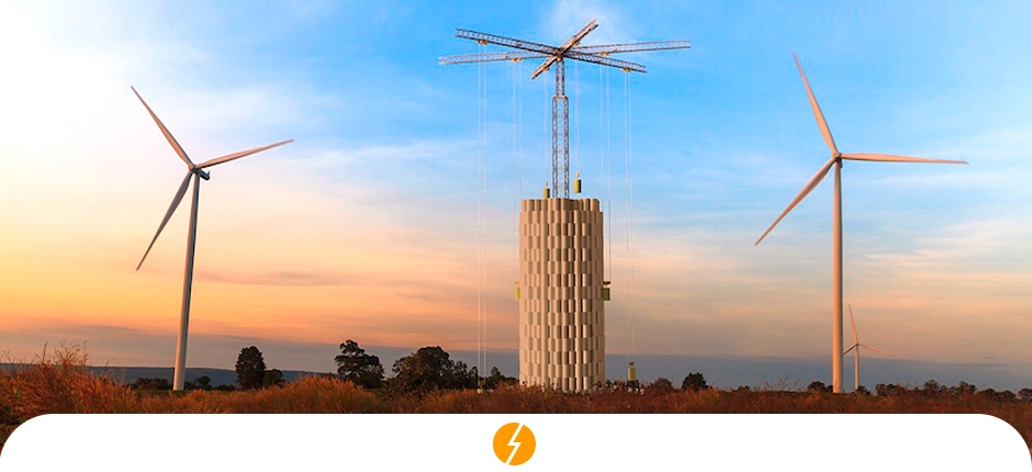 STARTUP CRIA ARMAZENAMENTO DE ENERGIA SOLAR E EÓLICA POR GRAVIDADE