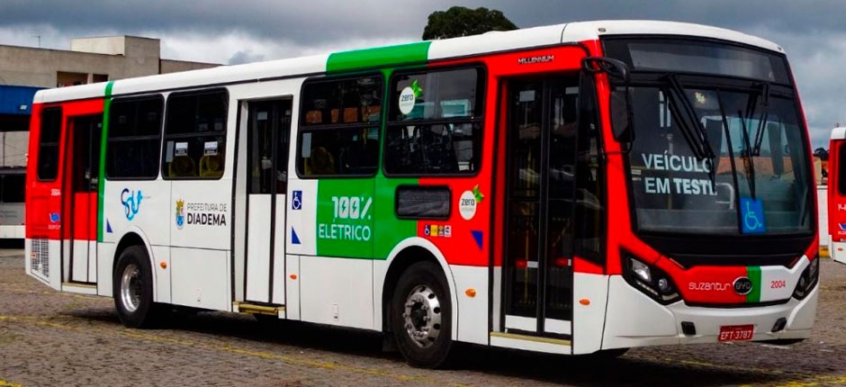 DIADEMA (SP) VAI RECEBER MAIS DOIS ÔNIBUS ELÉTRICOS DA BYD EM JULHO