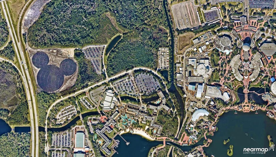 Usina solar na Disney – Layout da planta em formato de Mickey
